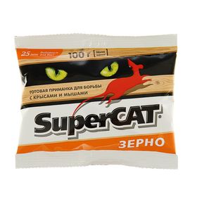 Super cat от крыс и мышей зерно 100г